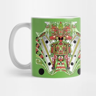 green alien mictlan gate keeper ecopop Mug